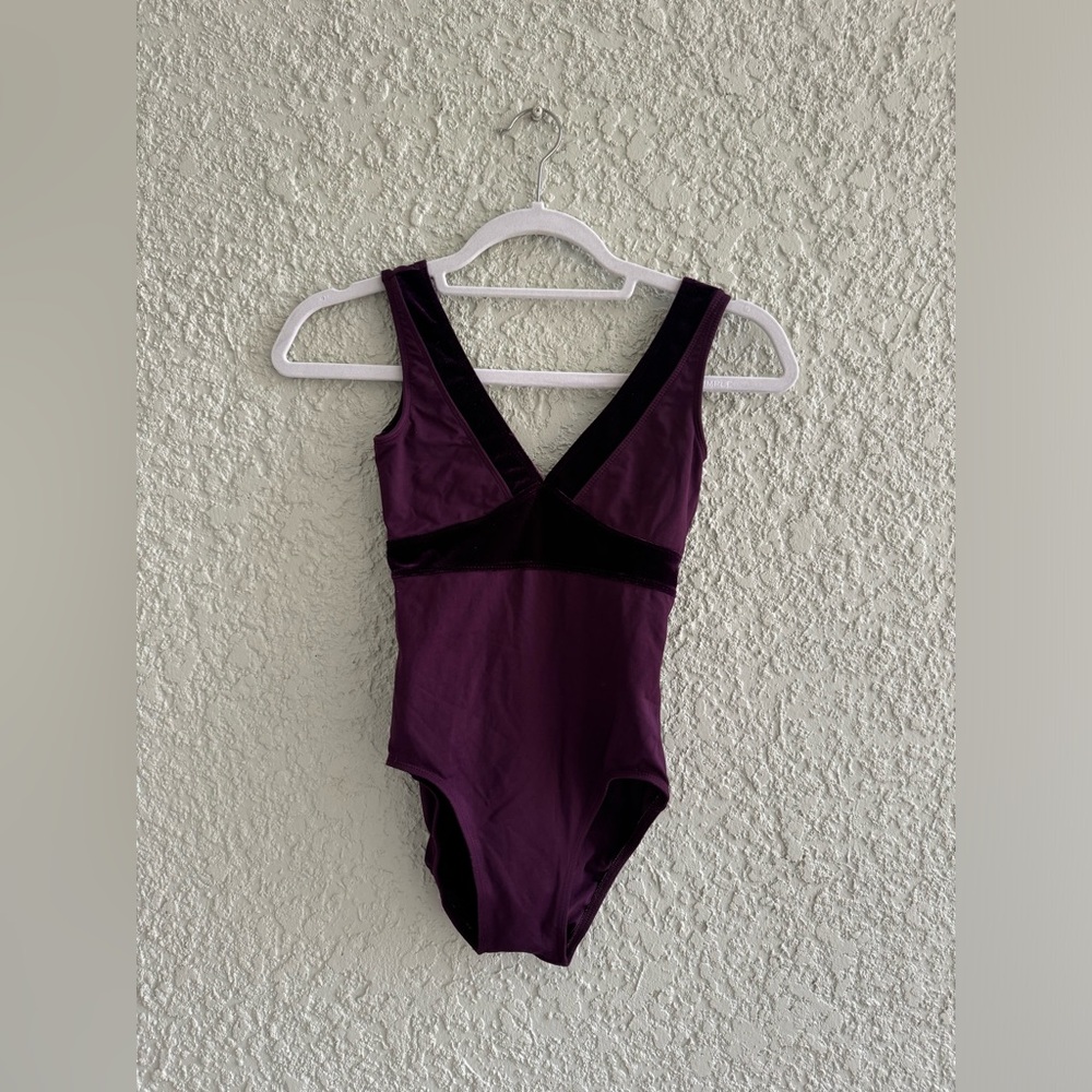 Beautiful plum velvet Ainslie Wear leotard in great condition!